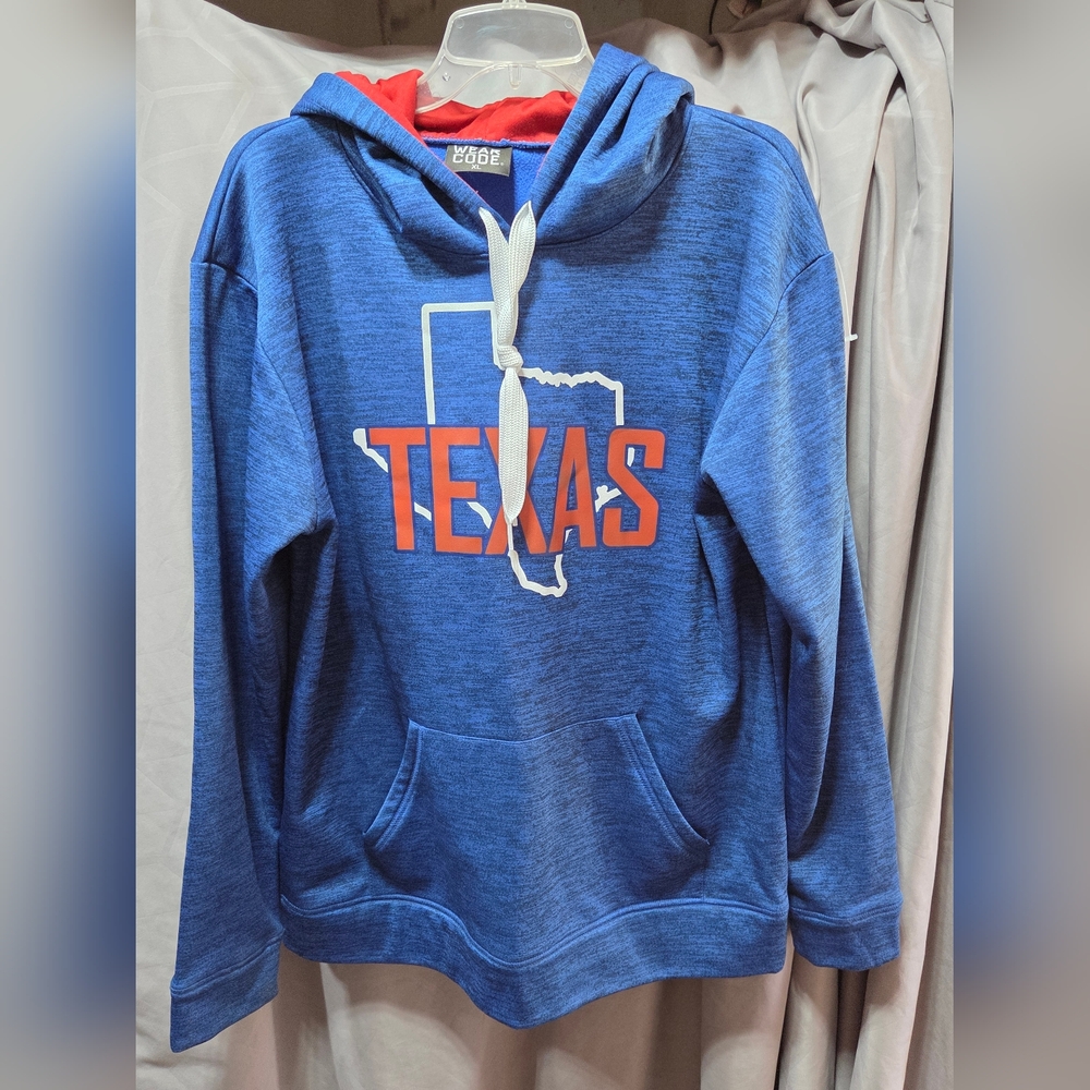 Blue Sweatshirt with Vibrant Design